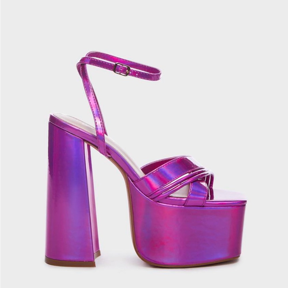 GRAPE NOBODY ELSE MATTERS PLATFORM HEELS